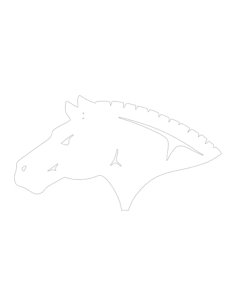 Horse Head Facing Left Outline Tracing Worksheets Pdf, Free Vectors File